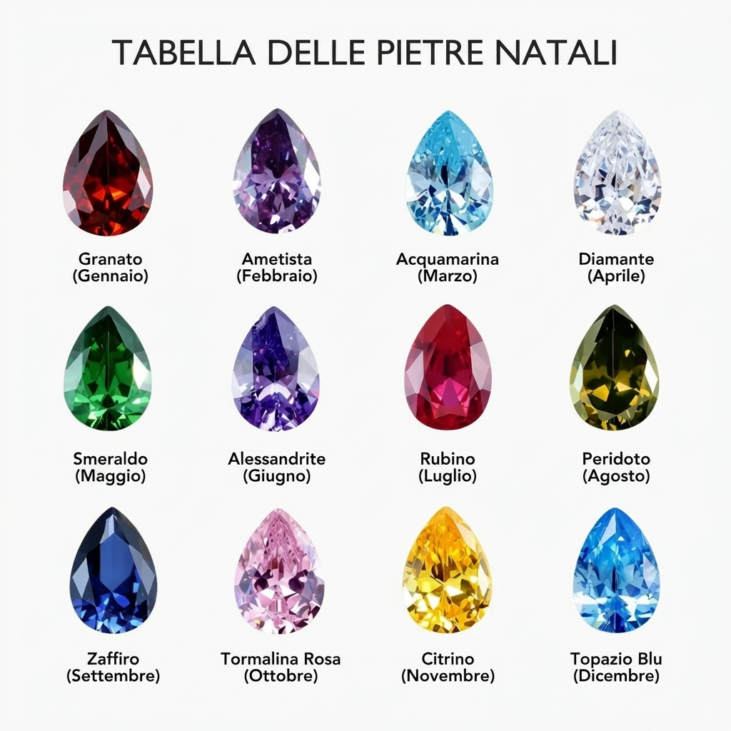 Collana con Nome Personalizzato e Pietra Portafortuna