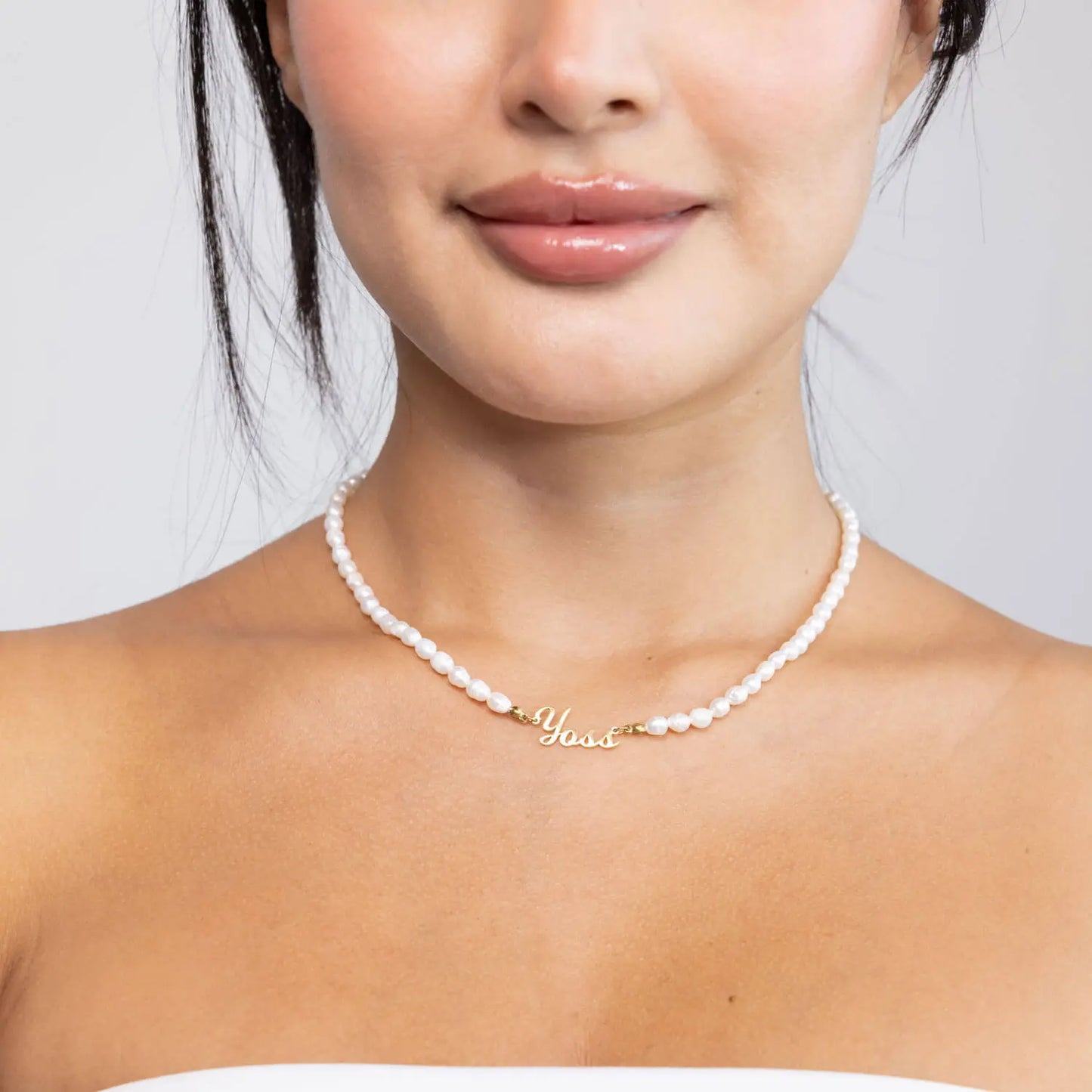 Collana Personalizzabile con Nome e Perle d'Acqua Dolce GioielliRicordi