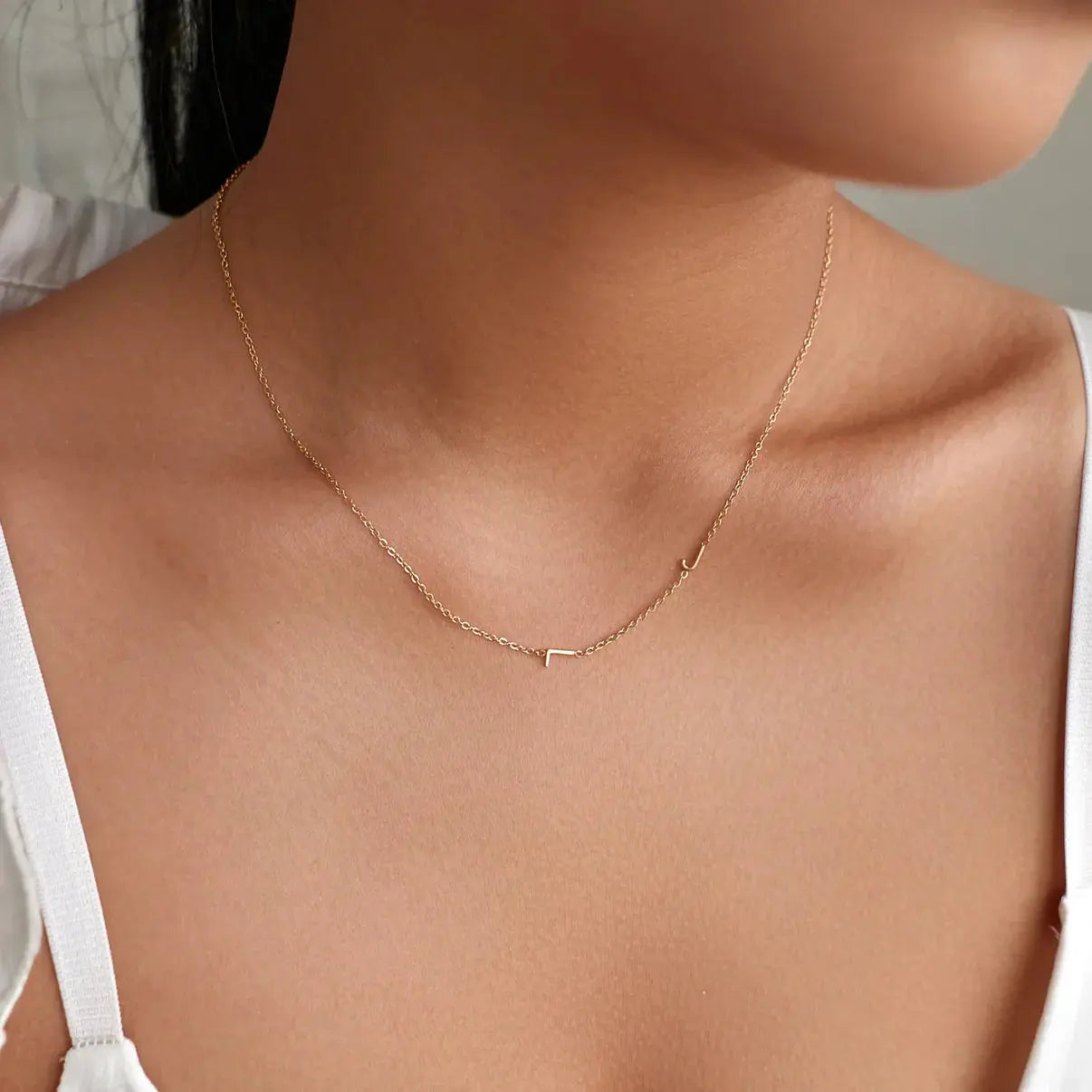 Collana Personalizzata con le Iniziali Laterali GioielliRicordi