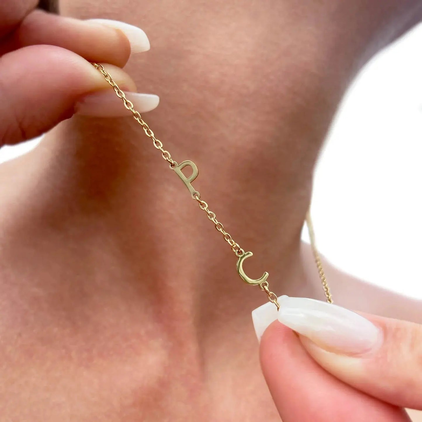 Collana Personalizzata con le Iniziali Laterali GioielliRicordi