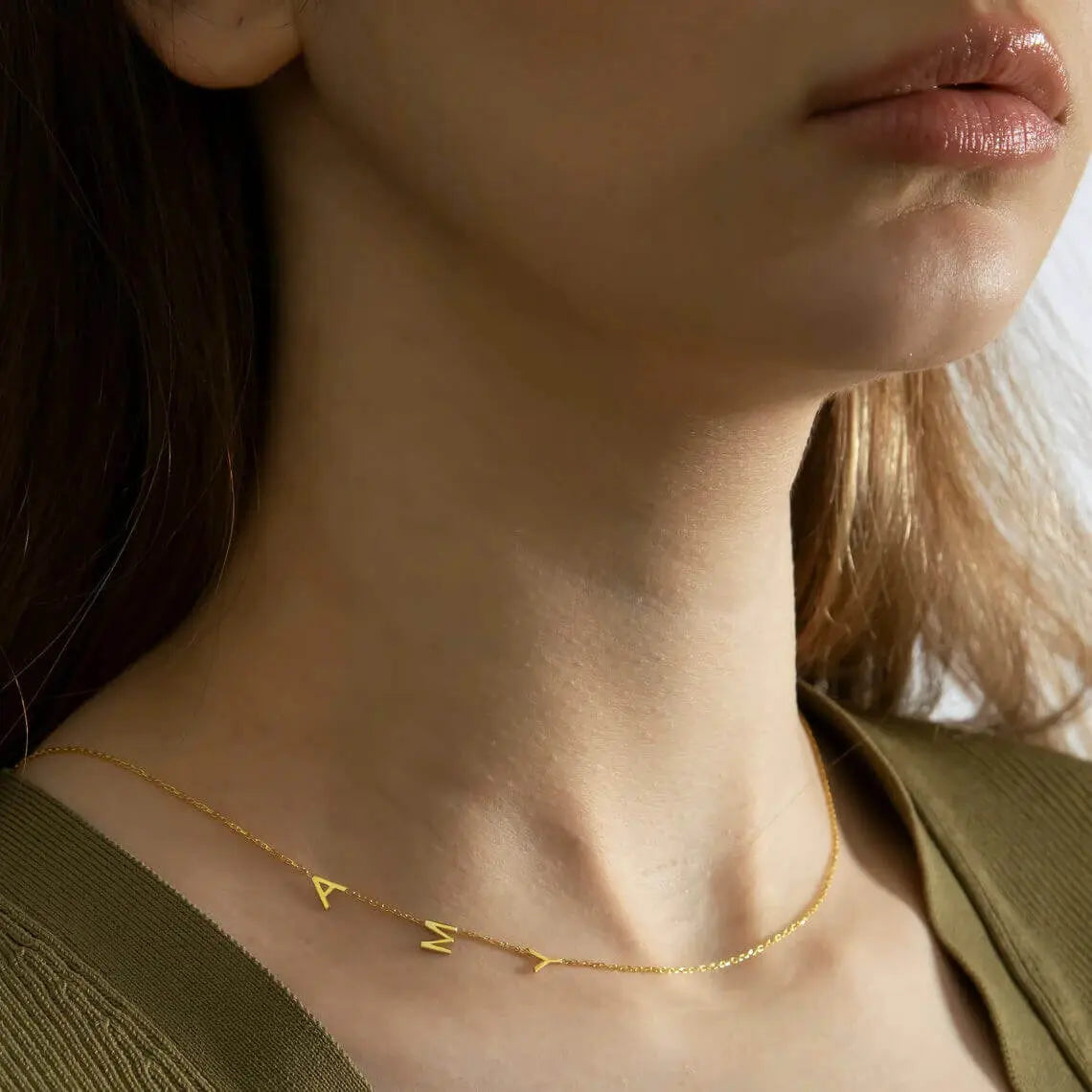 Collana Personalizzata con le Iniziali Laterali GioielliRicordi