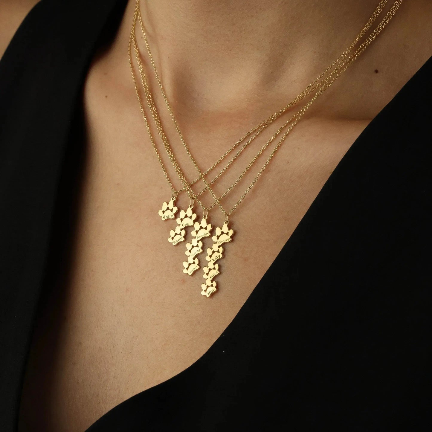 Collana personalizzata con nome e zampa GioielliRicordi