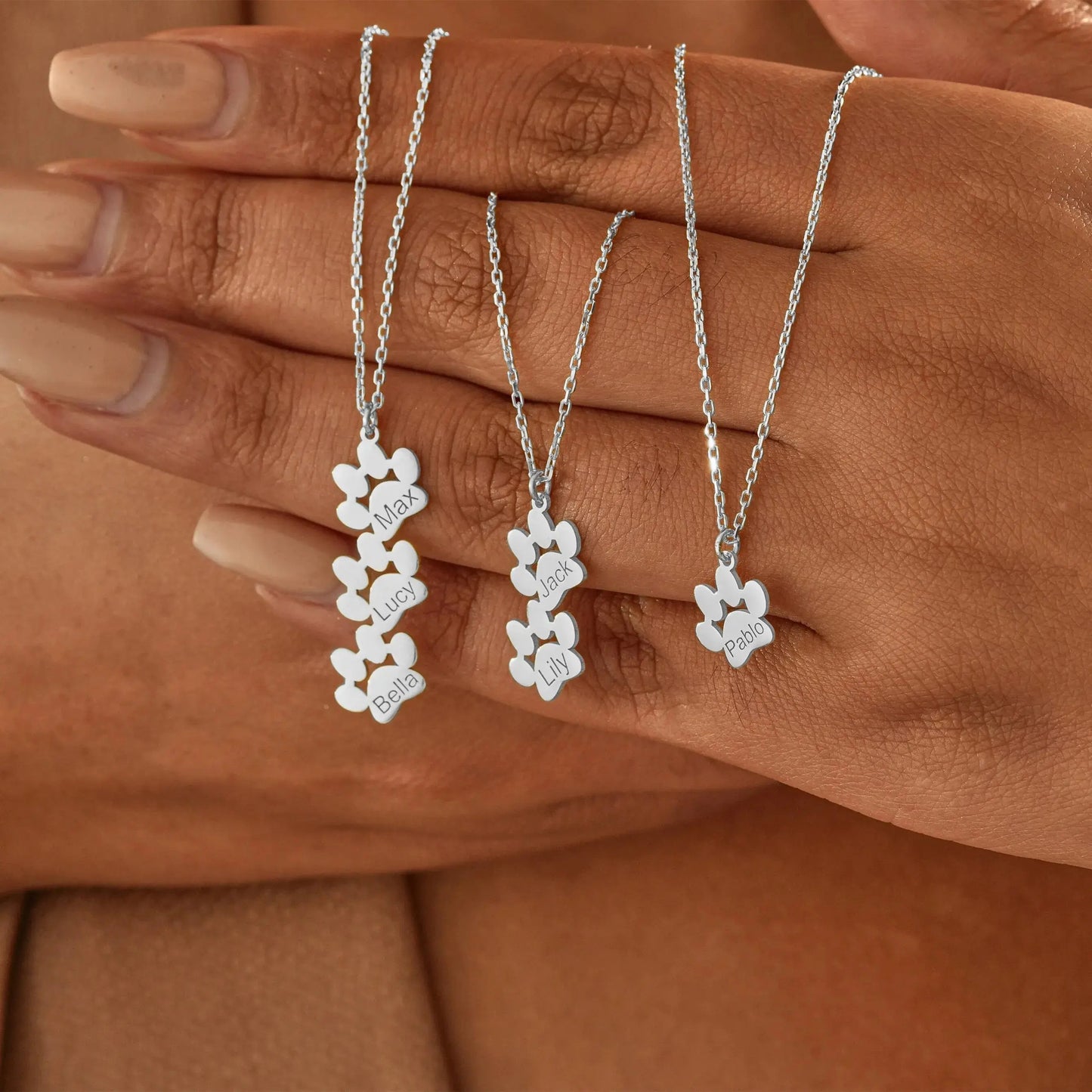 Collana personalizzata con nome e zampa GioielliRicordi