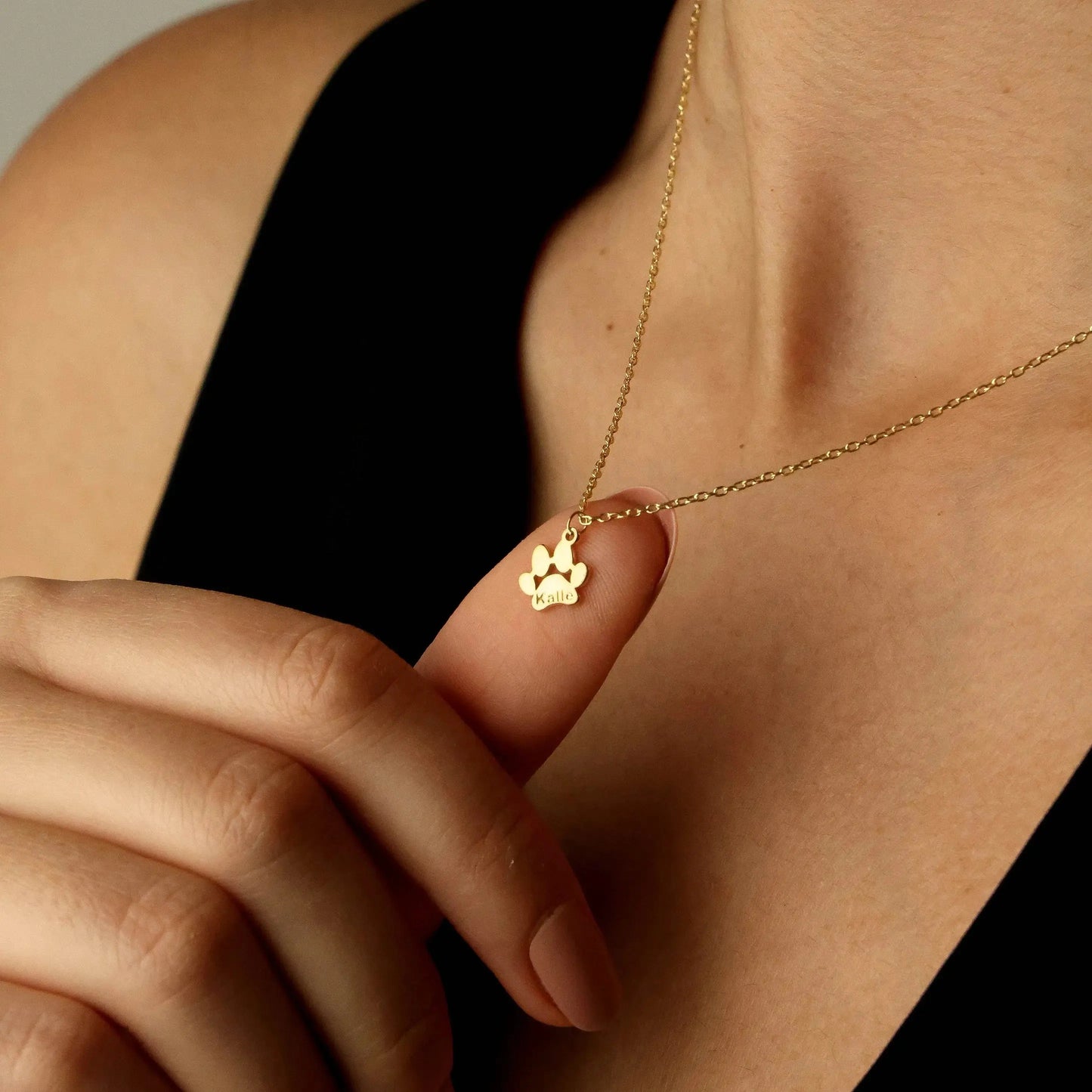 Collana personalizzata con nome e zampa GioielliRicordi