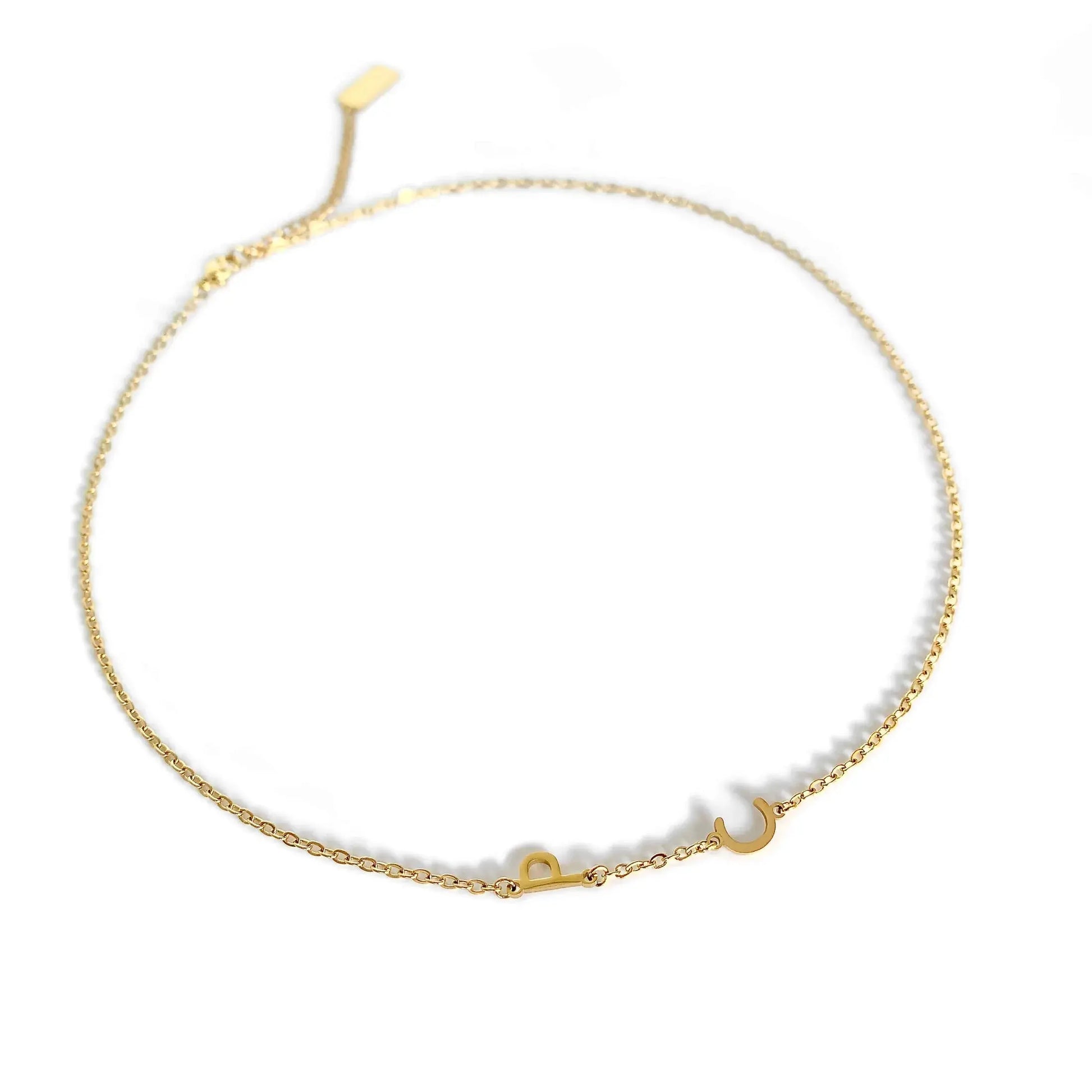 Collana Personalizzata con le Iniziali Laterali  GioielliRicordi