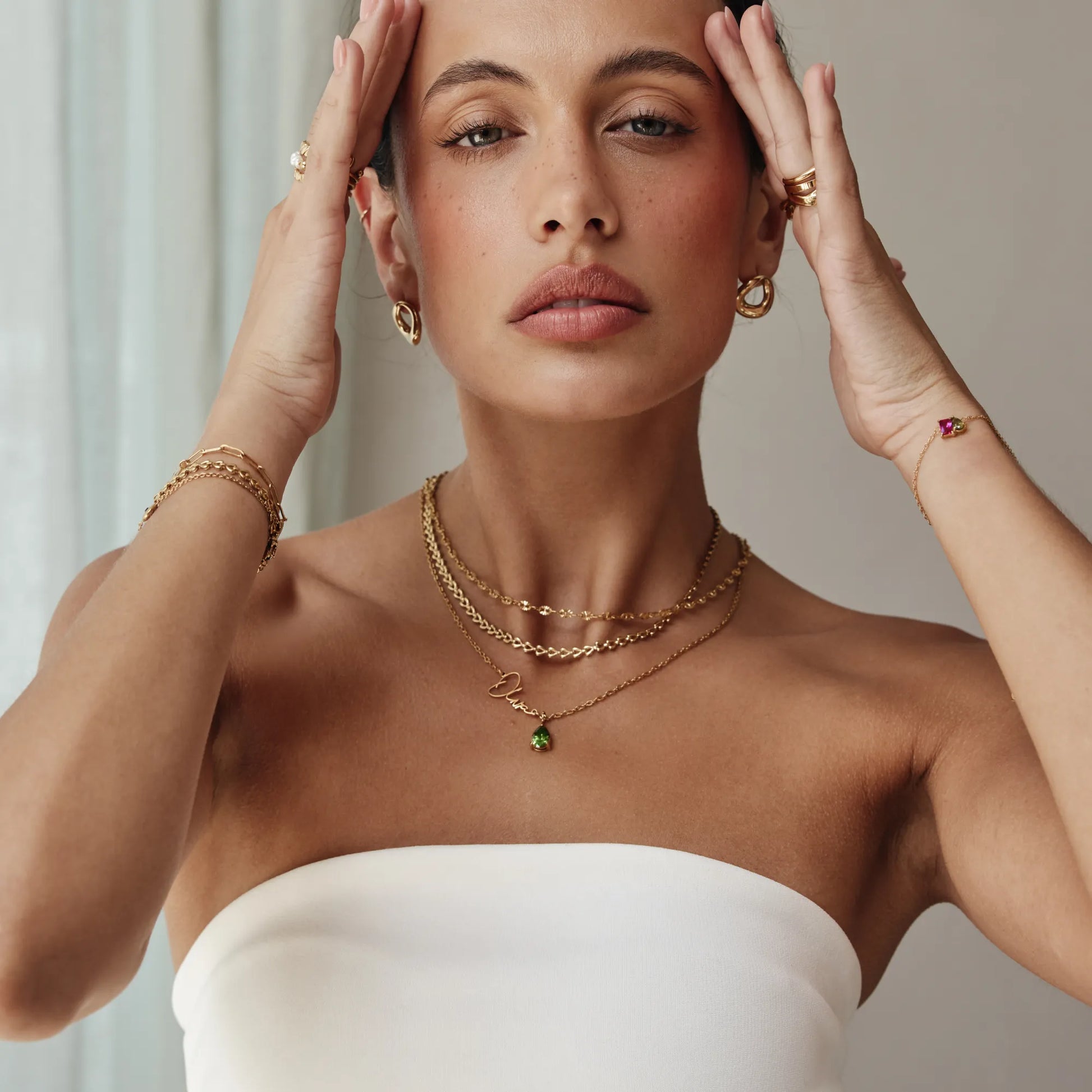 Signature Name and Birthstone Necklace - Image 6