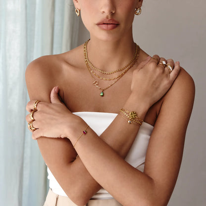 Signature Name and Birthstone Necklace - Image 10