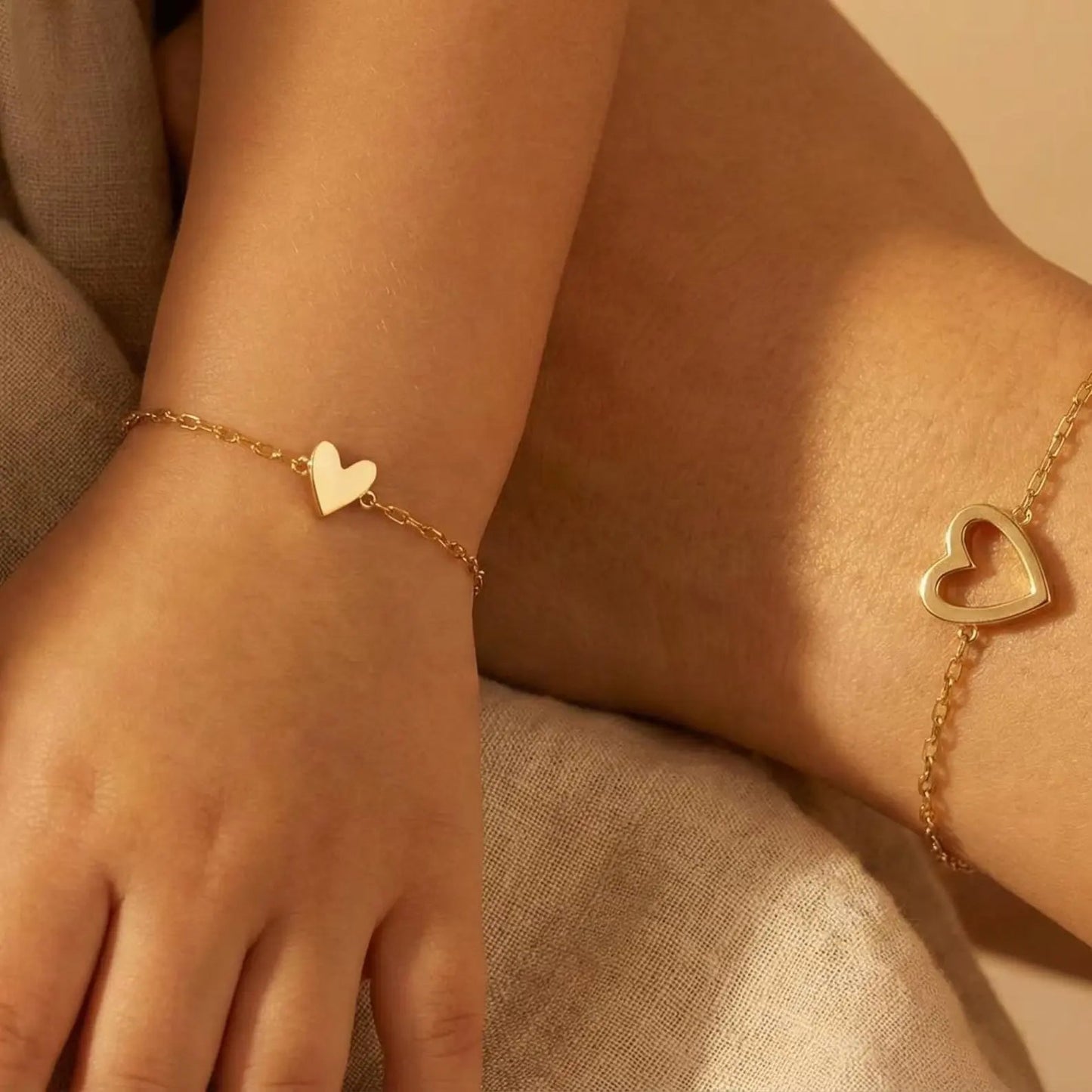 Matching Heart Bracelet  NostalgiaJewels