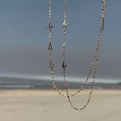 Collana Personalizzata con le Iniziali Laterali